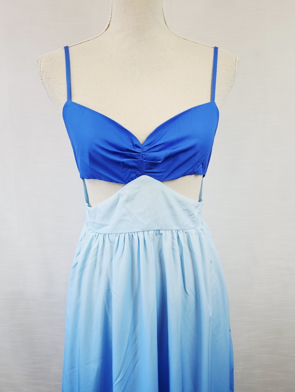 NWT Commense Backless Cutout Cami Ombre Maxi Dress size Small - Picture 6 of 12